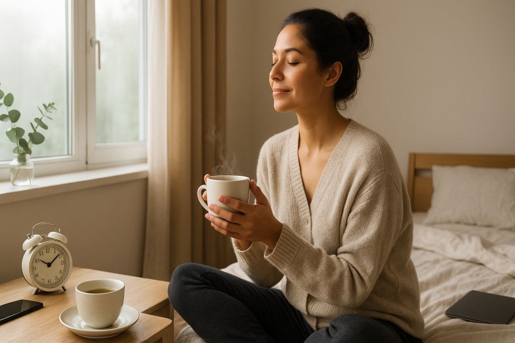 Women practicing stress management for better mental health at work