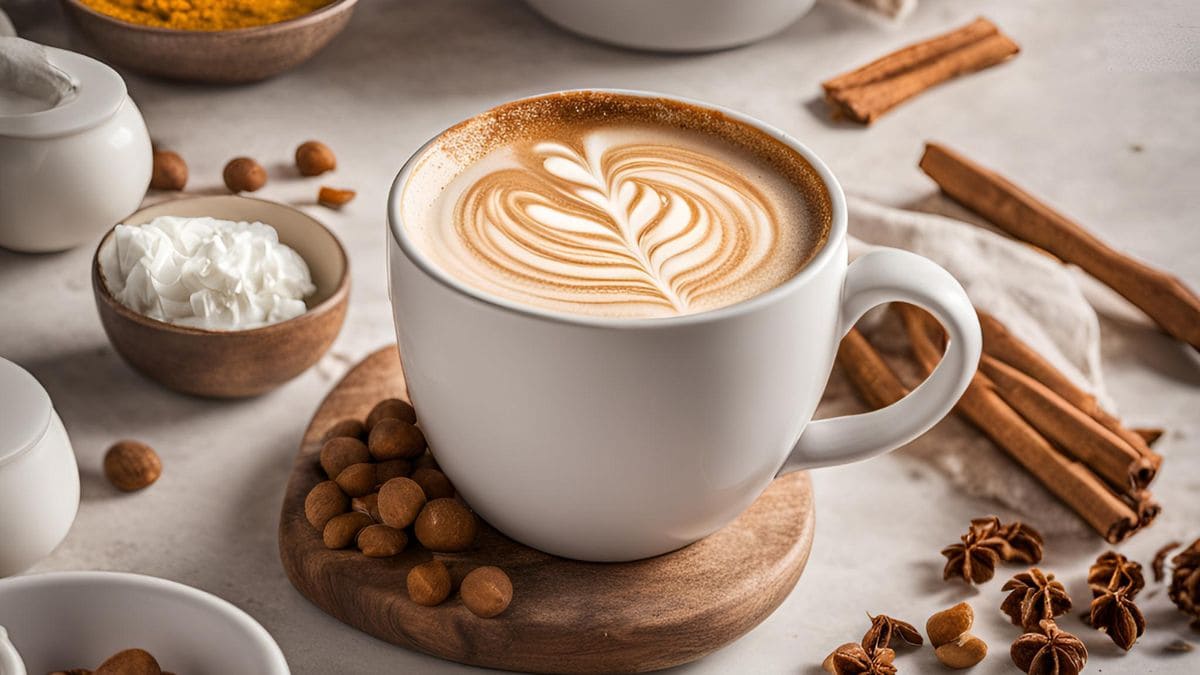 A cup of macchiato coffee with rich espresso and a small layer of milk foam.
